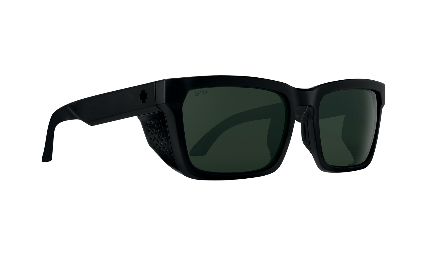 SPY Helm Tech Sunglasses  Happy Gray Green Polar Matte Black  57-18-143