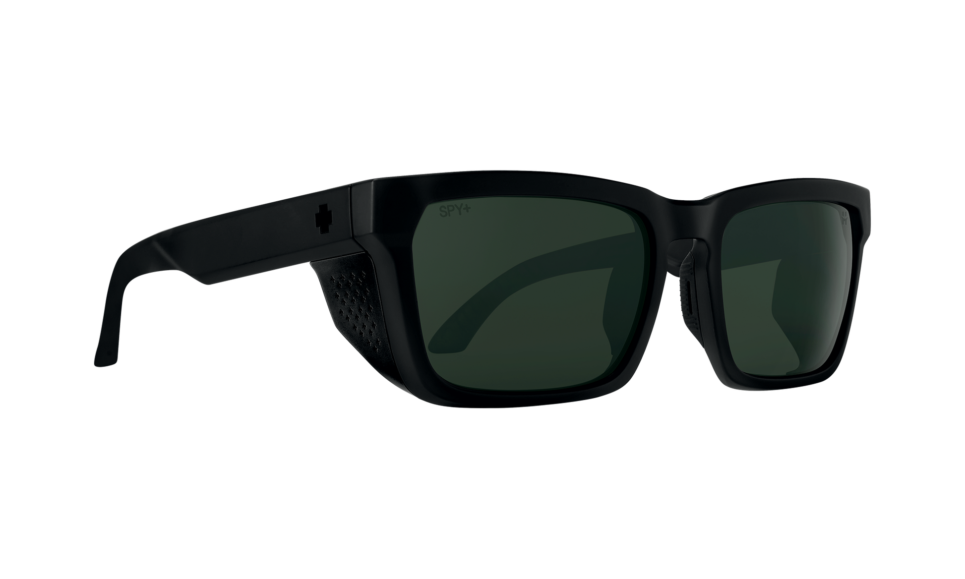 SPY Helm Tech Sunglasses  Happy Gray Green Polar Matte Black  57-18-143