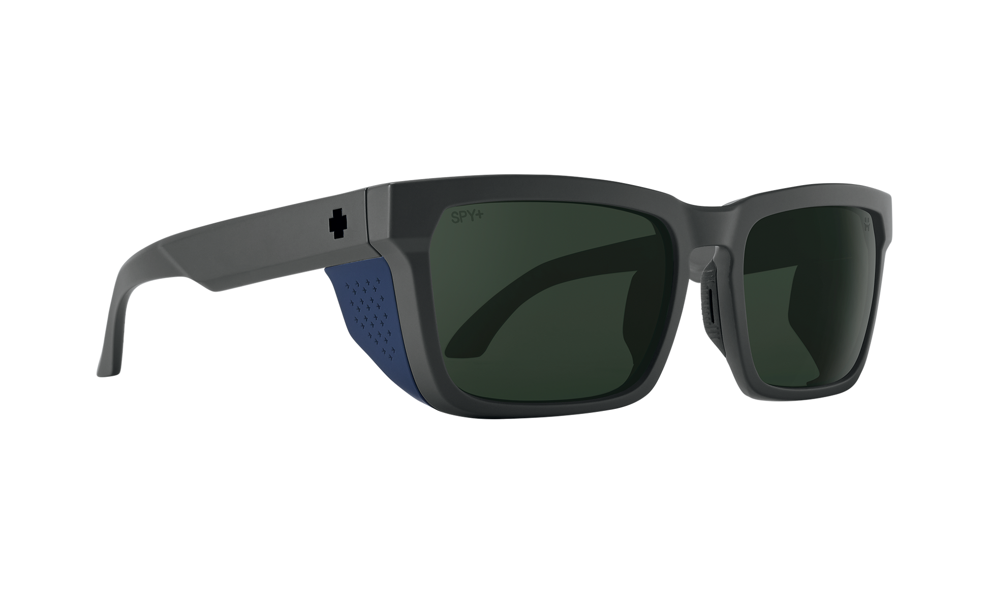 SPY Helm Tech Sunglasses  Happy Gray Green Matte Dark Gray  57-18-143
