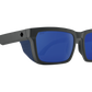 SPY Helm Tech Sunglasses  Happy Gray Green Polar with Dark Blue Spectra Mirror Matte Dark Gray  57-18-143