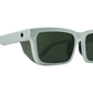 SPY Helm Tech Sunglasses  Happy Gray Green Matte Vintage White  57-18-143