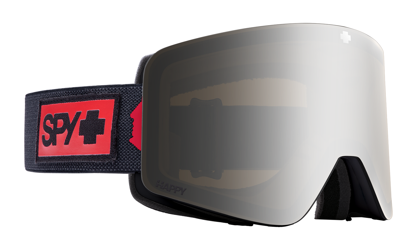 SPY Marauder Snow Goggle Goggles  HD Plus Bronze with Silver Spectra Mirror + HD Clear Nightrider Black One Size