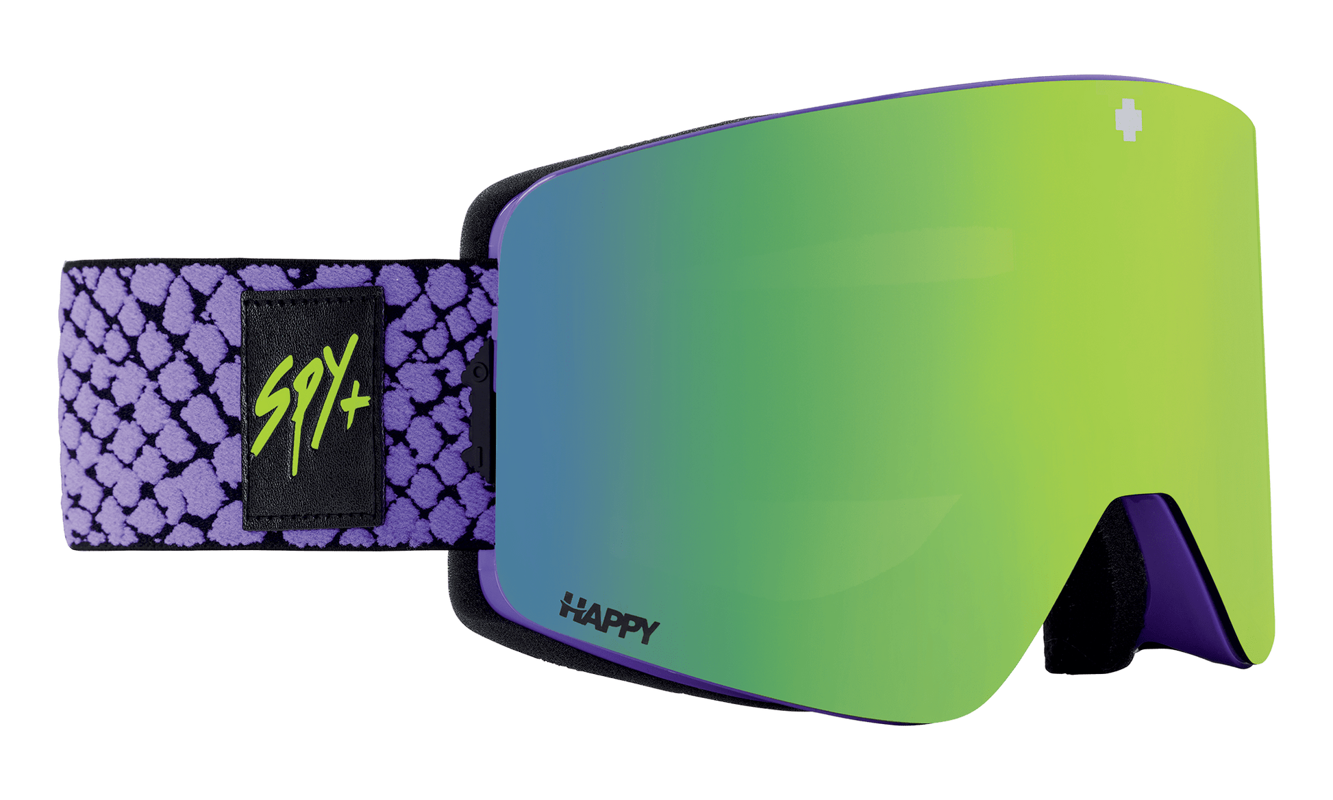 SPY Marauder Snow Goggle Goggles  Happy Bronze with Green Spectra Mirror Viper Purple One Size