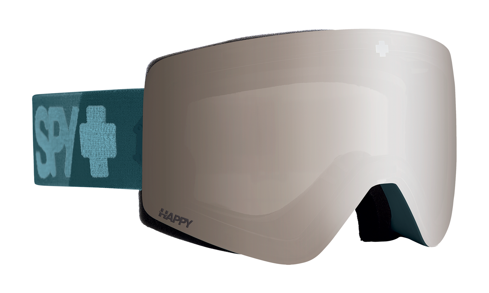 SPY Marauder Elite Snow Goggle Goggles  Happy Bronze with Silver Spectra Mirror Colorblock 2.0 Teal One Size
