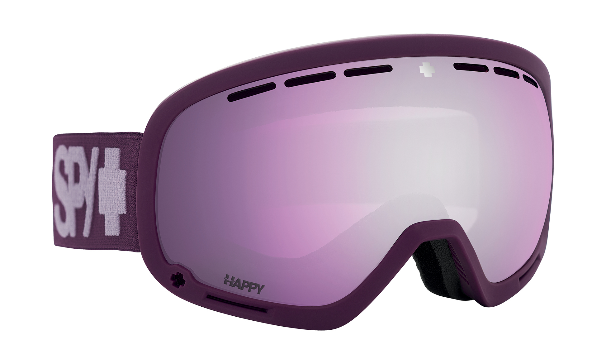 SPY Marshall Snow Goggle Goggles  Happy ML Rose with Violet Spectra Mirror Monochrome Purple One Size