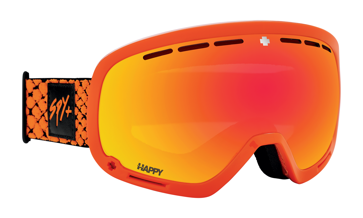 SPY Marshall Snow Goggle Goggles  Happy ML Rose with Red Spectra Mirror Viper Orange One Size