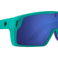 SPY Monolith Sunglasses  Happy Gray Green Dark Blue Spectra Mirror Matte Teal  138-00-147