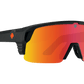 SPY Monolith 50/50 Sunglasses  Happy Bronze Orange Spectra Mirror Matte Black  142-00-147