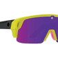 SPY Monolith 50/50 Sunglasses  Happy Bronze Purple Spectra Mirror Matte Neon Yellow  142-00-147