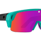 SPY Monolith 50/50 Sunglasses  Happy Gray Green Pink Spectra Mirror Matte Teal  142-00-147