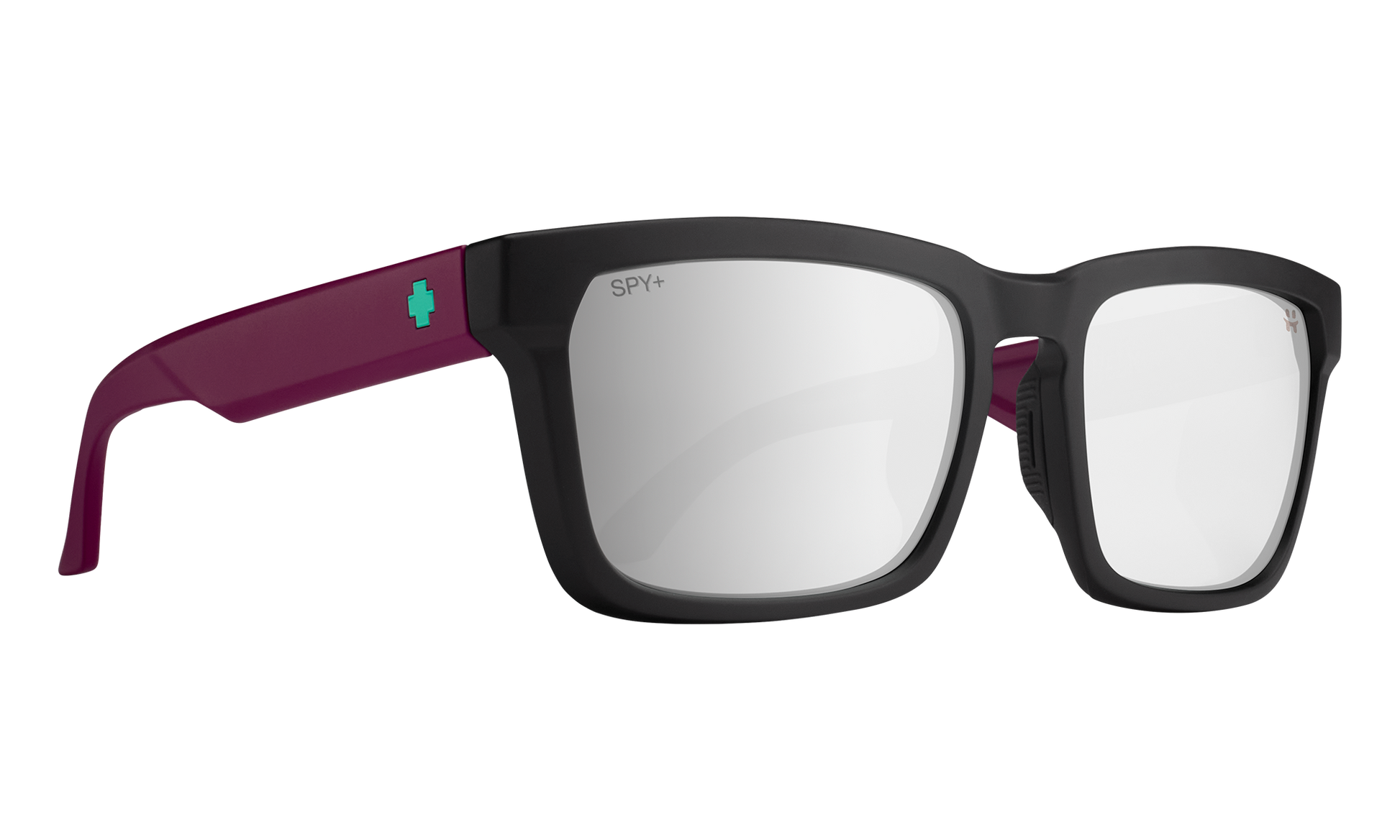 SPY Helm Tech Sunglasses  Happy Bronze Platinum Spectra Black Purple  57-18-143