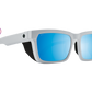 SPY Helm Tech Sunglasses  Happy Boost Bronze Polar Ice Blue Spectra Mirror Matte White  57-18-143