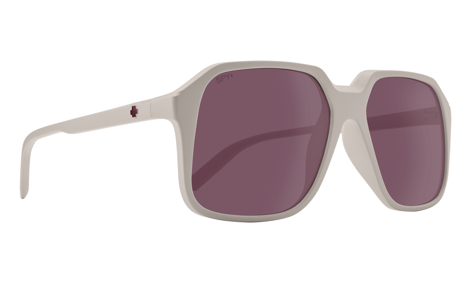 SPY Hot Spot Sunglasses  Merlot Matte Misty Gray  59-16-135