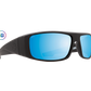 SPY Logan Sunglasses  Happy Boost Bronze Polar Ice Blue Spectra Mirror Matte Black  61-14-127