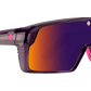 SPY Monolith Sunglasses  Happy Gray Green Dark Purple Spectra Mirror Tranlucent Dark Purple  138-00-147