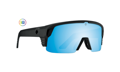 SPY Monolith 50/50 Sunglasses  Happy Boost Bronze Polar Ice Blue Spectra Mirror Matte Black  142-00-147