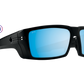 SPY Rebar Sunglasses  Happy Boost Bronze Polar Ice Blue Spectra Mirror Matte Black  62-18-130