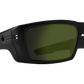 SPY Rebar Sunglasses  Happy Bronze Polar Olive Spectra Mirror ANSI Matte Black  62-18-130