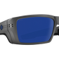 SPY Rebar Sunglasses  Happy Gray Green Polar Dark Blue Spectra Mirror ANSI Matte Gunmetal  62-18-130