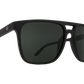 SPY Czar Sunglasses  Happy Gray Green Soft Matte Black  59-17-148