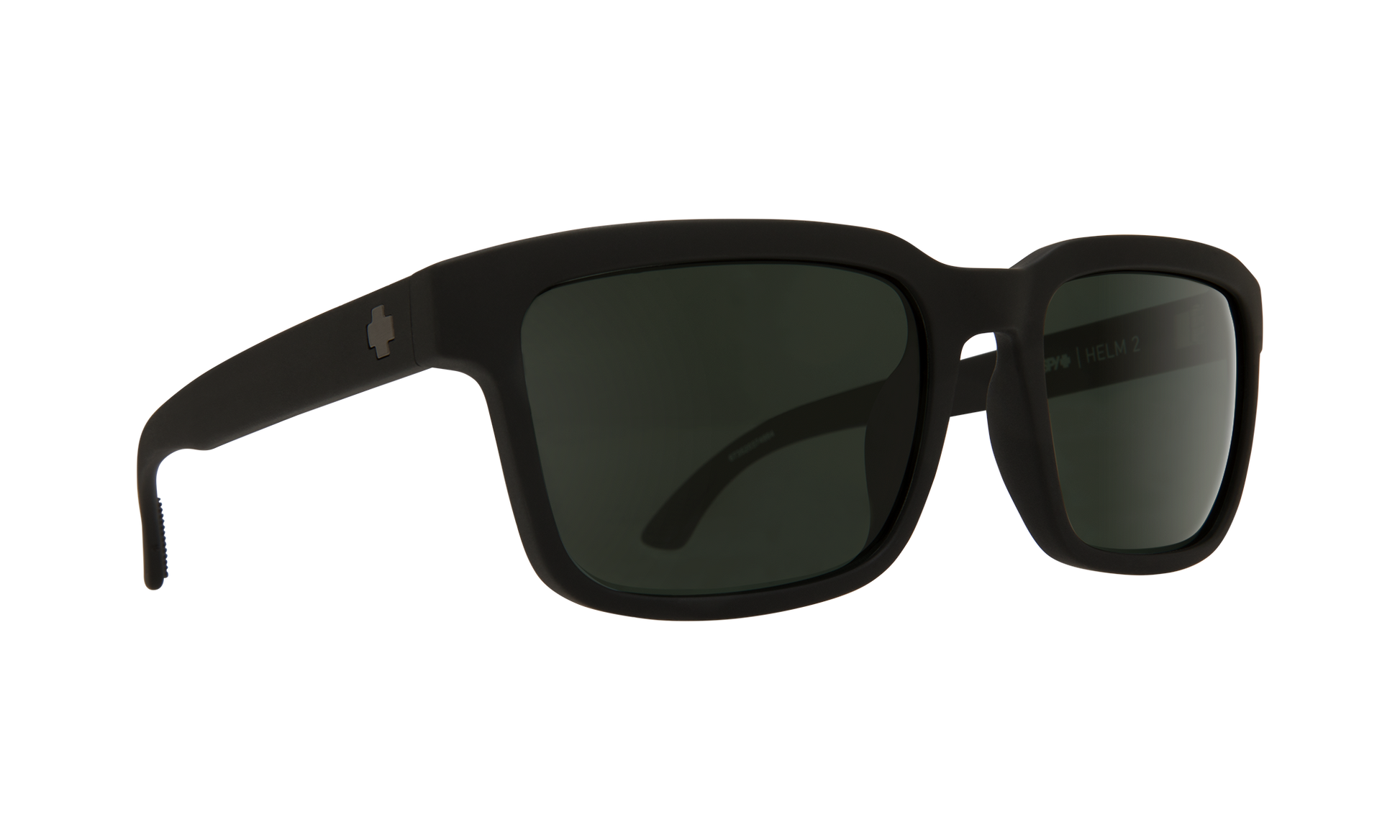 SPY Helm 2 Sunglasses  Happy Gray Green Polar Matte Black  57-19-145