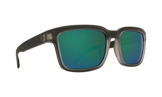 SPY Helm 2 Sunglasses  Happy Bronze with Emerald Spectra Matte Black Ice  57-19-145