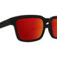 SPY Helm 2 Sunglasses  Happy Gray Green with Red Spectra Soft Matte Black  57-19-145