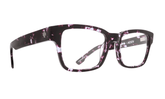 SPY AIDEN Eyeglasses   Plum Camo Tort  a clean 53-20-145