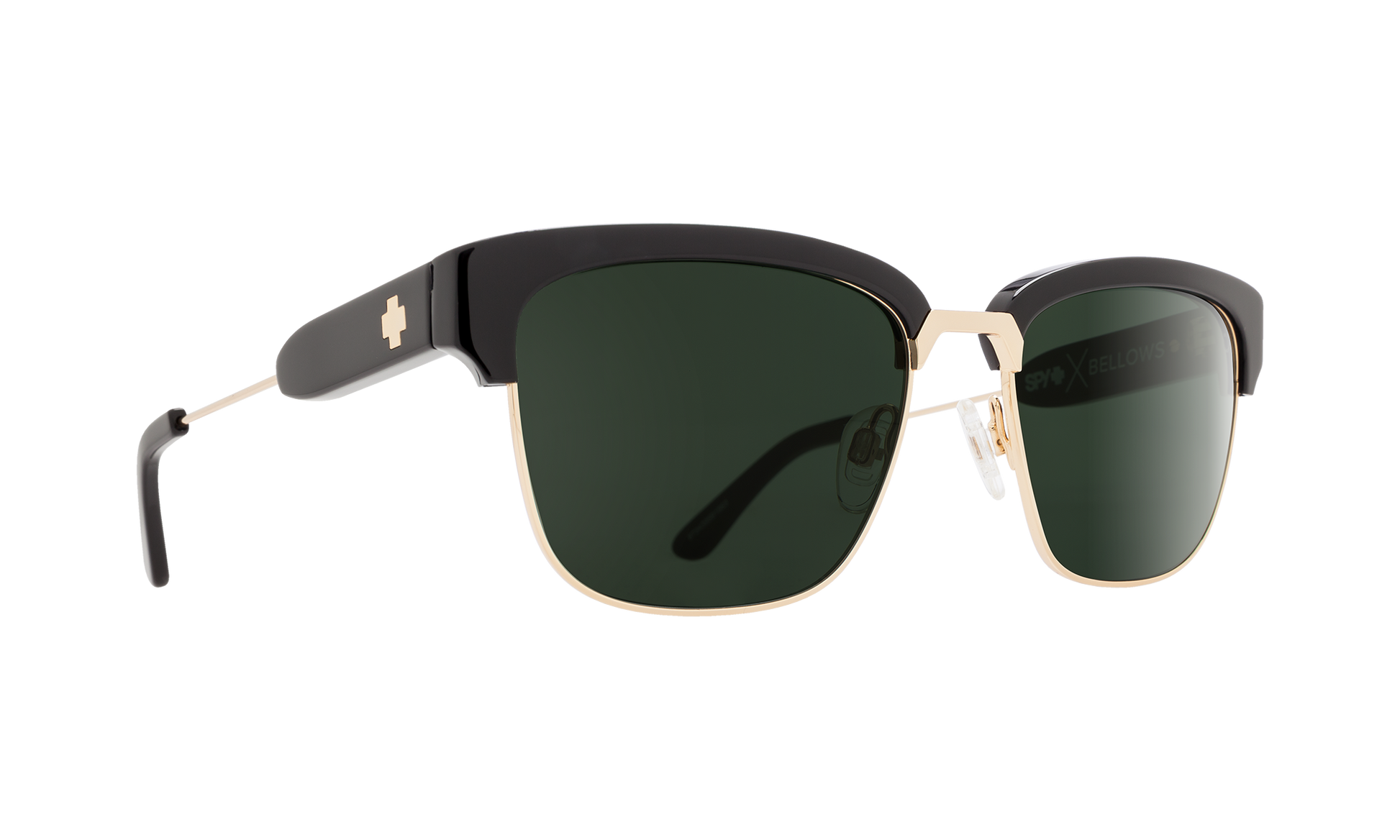 SPY Bellows Sunglasses  Happy Gray Green Black/Gold  55-17-140
