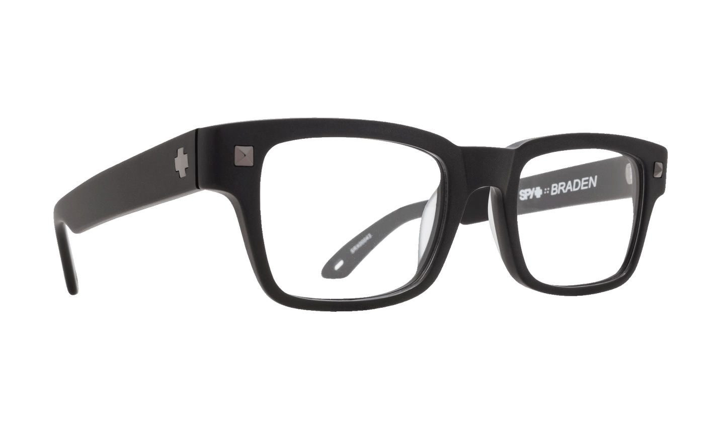 SPY BRADEN Eyeglasses   Matte Black  a smart 49-20-145