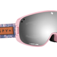 SPY Bravo Snow Goggle Goggles  Happy Gray Green with Silver Spectra ;VLT:17%; + Happy Yellow with Lucid Green ;VLT:53%; Native Nature Pink One Size