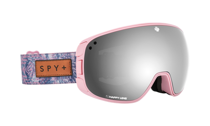 SPY Bravo Snow Goggle Goggles  Happy Gray Green with Silver Spectra ;VLT:17%; + Happy Yellow with Lucid Green ;VLT:53%; Native Nature Pink One Size