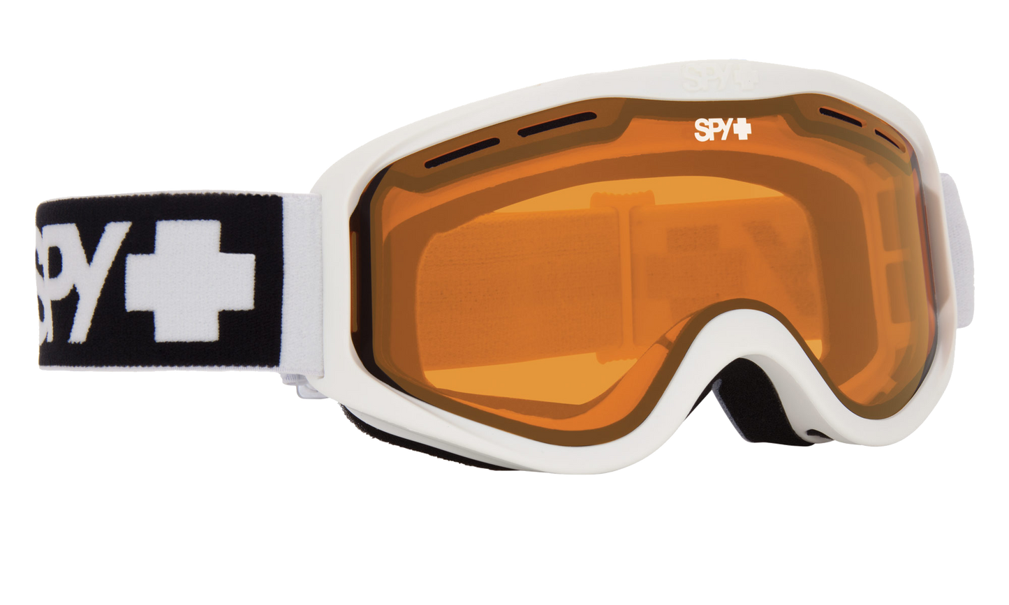 SPY Cadet Snow Goggle Goggles  Persimmon ;VLT:53%; Matte White One Size