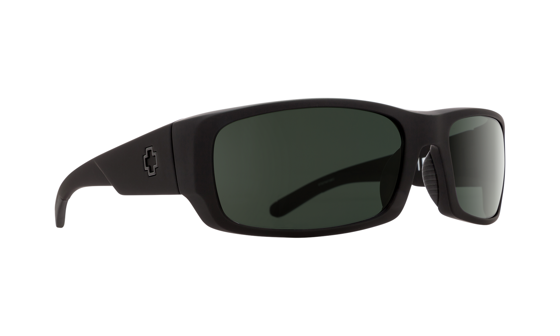 SPY Caliber Sunglasses  Happy Gray Green Polar Soft Matte Black  59-16-125