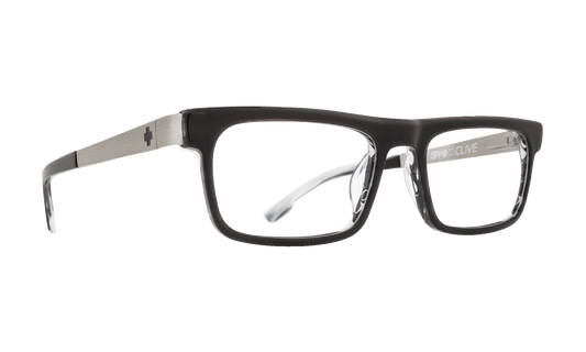 SPY CLIVE Eyeglasses   Black Horn/Gunmetal  a balanced 53-18-145