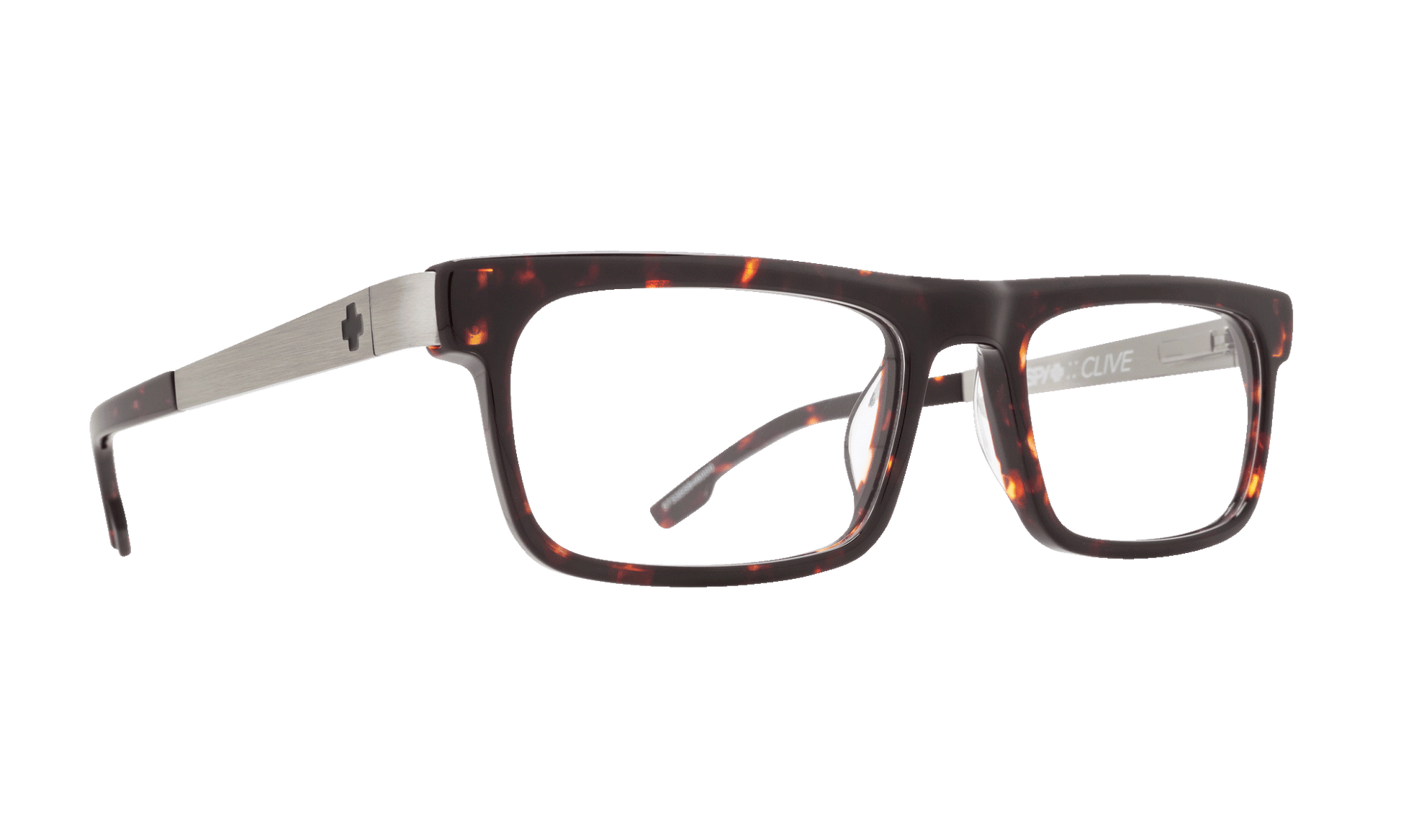 SPY CLIVE Eyeglasses   Dark Tort/Gunmetal  a balanced 53-18-145