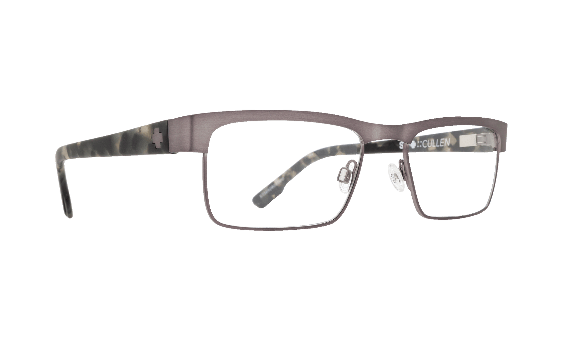 SPY CULLEN Eyeglasses   Gunmetal/Matte Army Camo Tort  a sleek 52-18-140