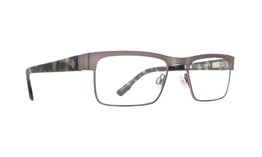 SPY CULLEN Eyeglasses   Gunmetal/Matte Army Camo Tort  a sleek 52-18-140