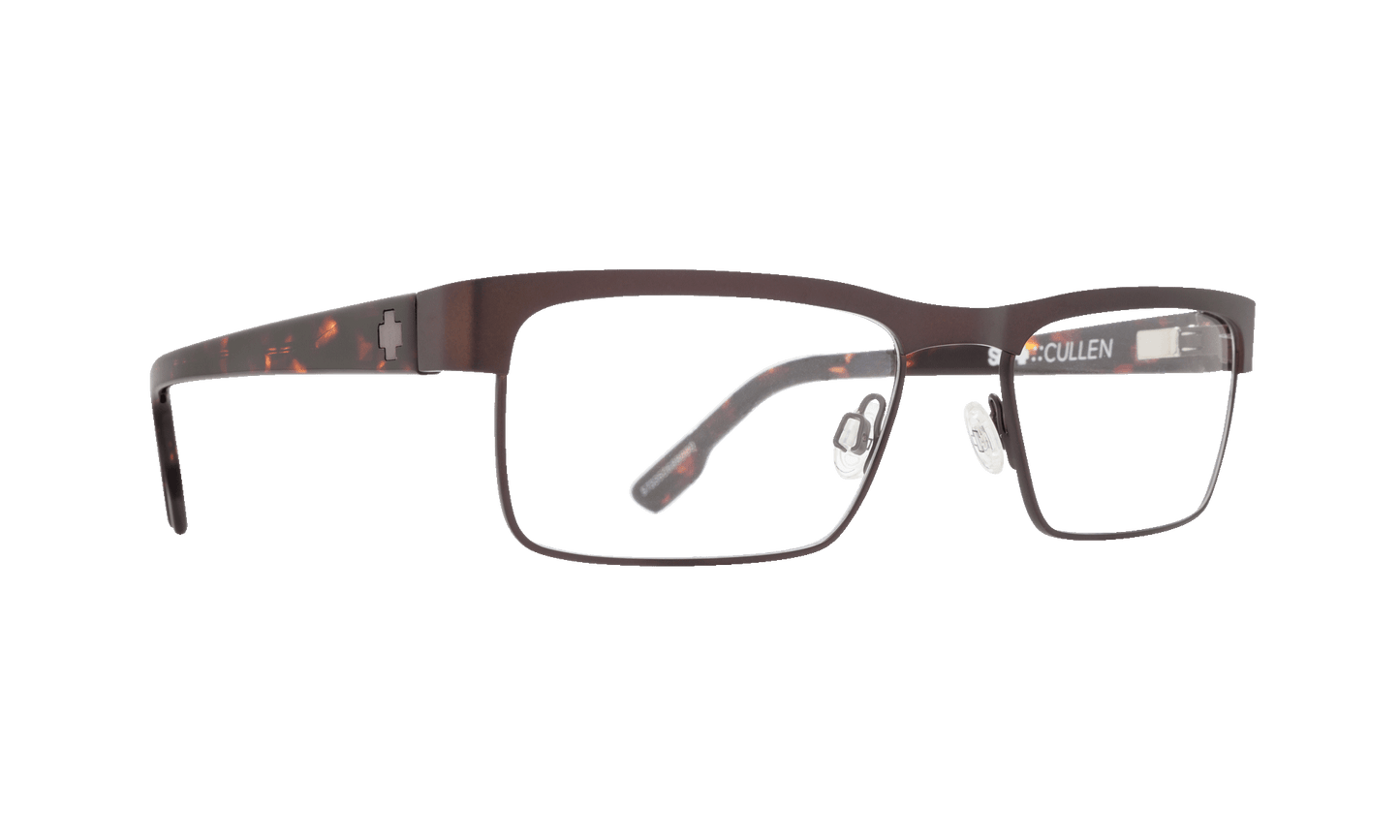 SPY CULLEN Eyeglasses   Matte Brown/Classic Camo Tort  a sleek 52-18-140