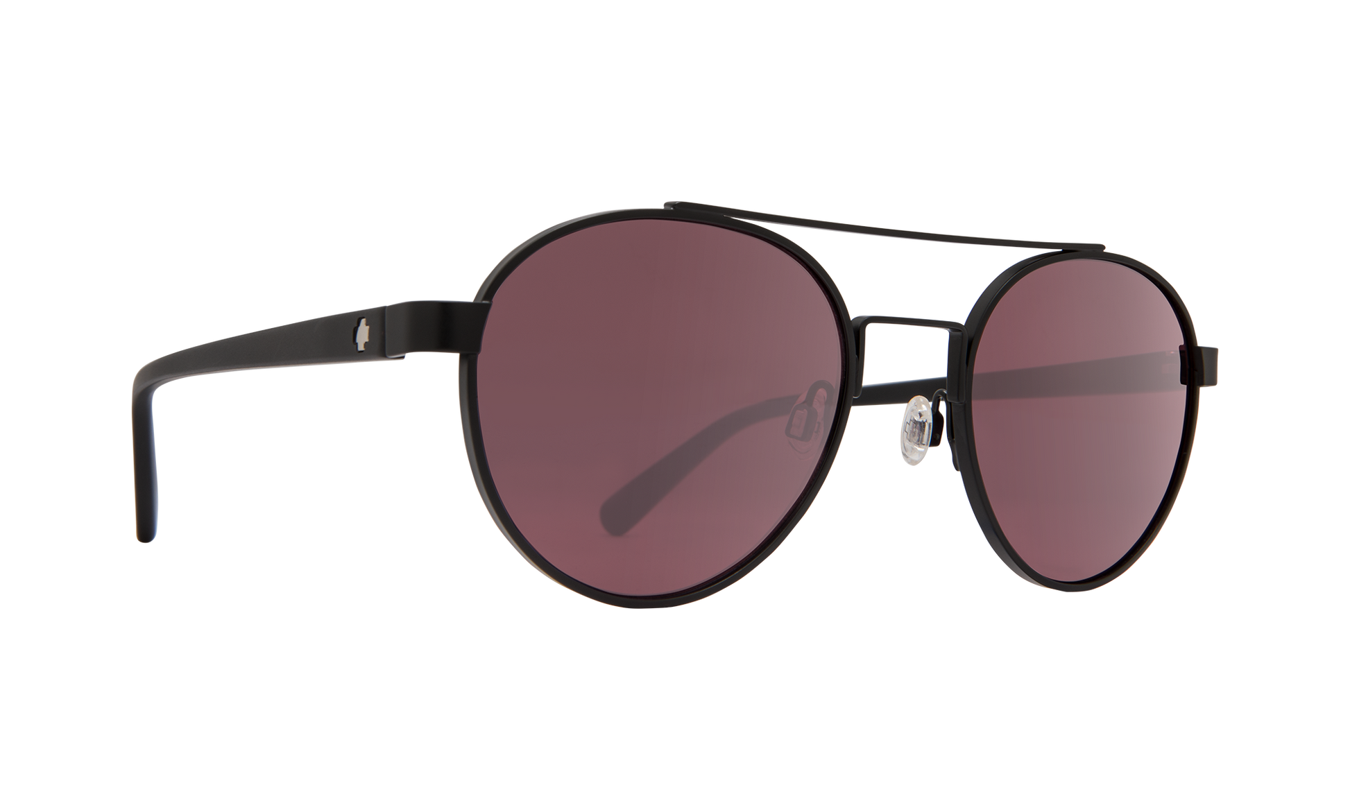 SPY Deco Sunglasses  Happy Rose with Light Silver Spectra Mirror Matte Black  53-20-145