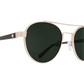 SPY Deco Sunglasses  Happy Gray Green Matte Gold/Dark Tort  53-20-145