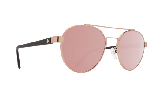 SPY Deco Sunglasses  Happy Bronze with Rose Quartz Spectra Matte Rose Gold/Matte Black  53-20-145