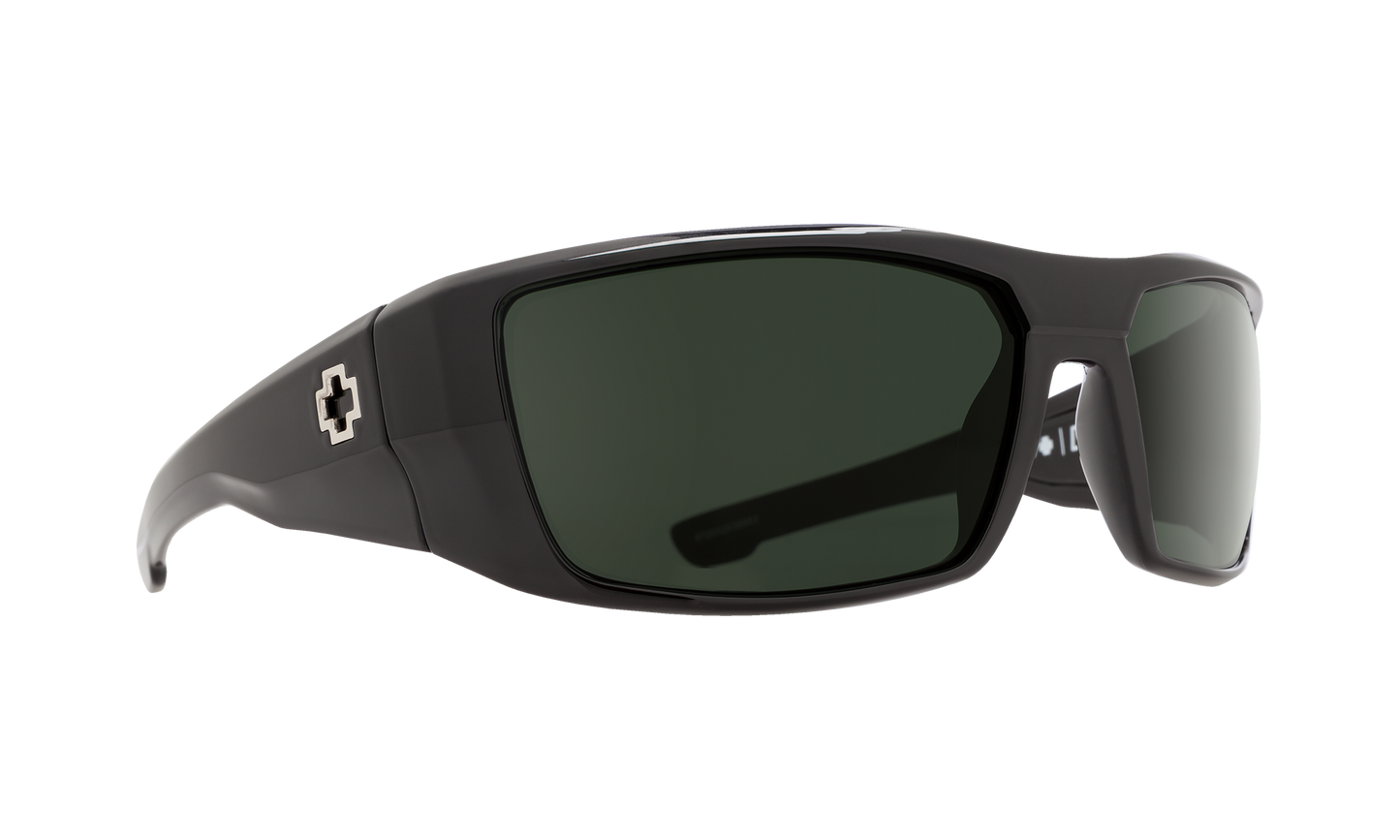 SPY Dirk Sunglasses  Happy Gray Green Polar Black  64-16-125