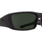 SPY Dirk Sunglasses  Happy Gray Green Polar Soft Matte Black  64-16-125