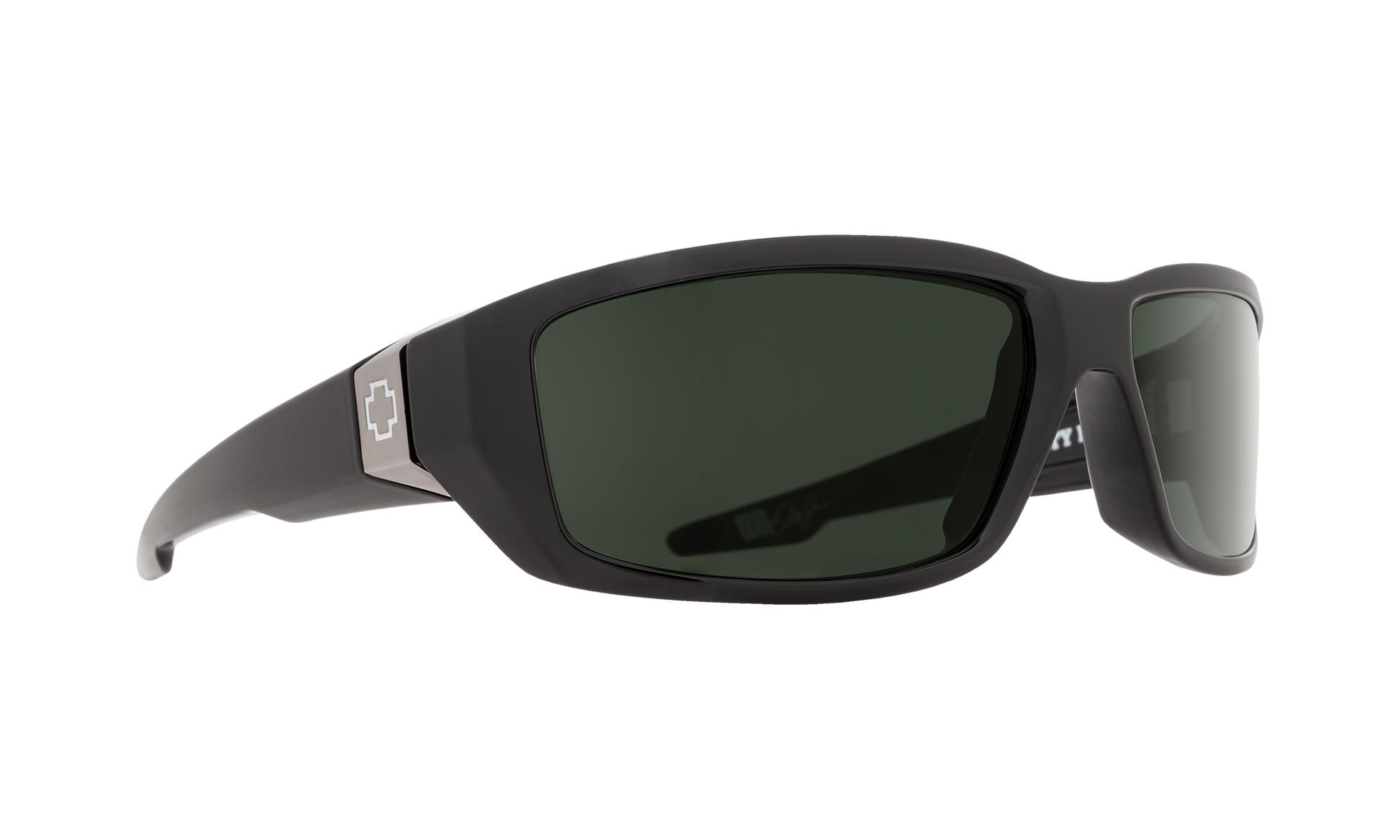 SPY Dirty Mo Sunglasses  Happy Gray Green Polar Black  61-17-121