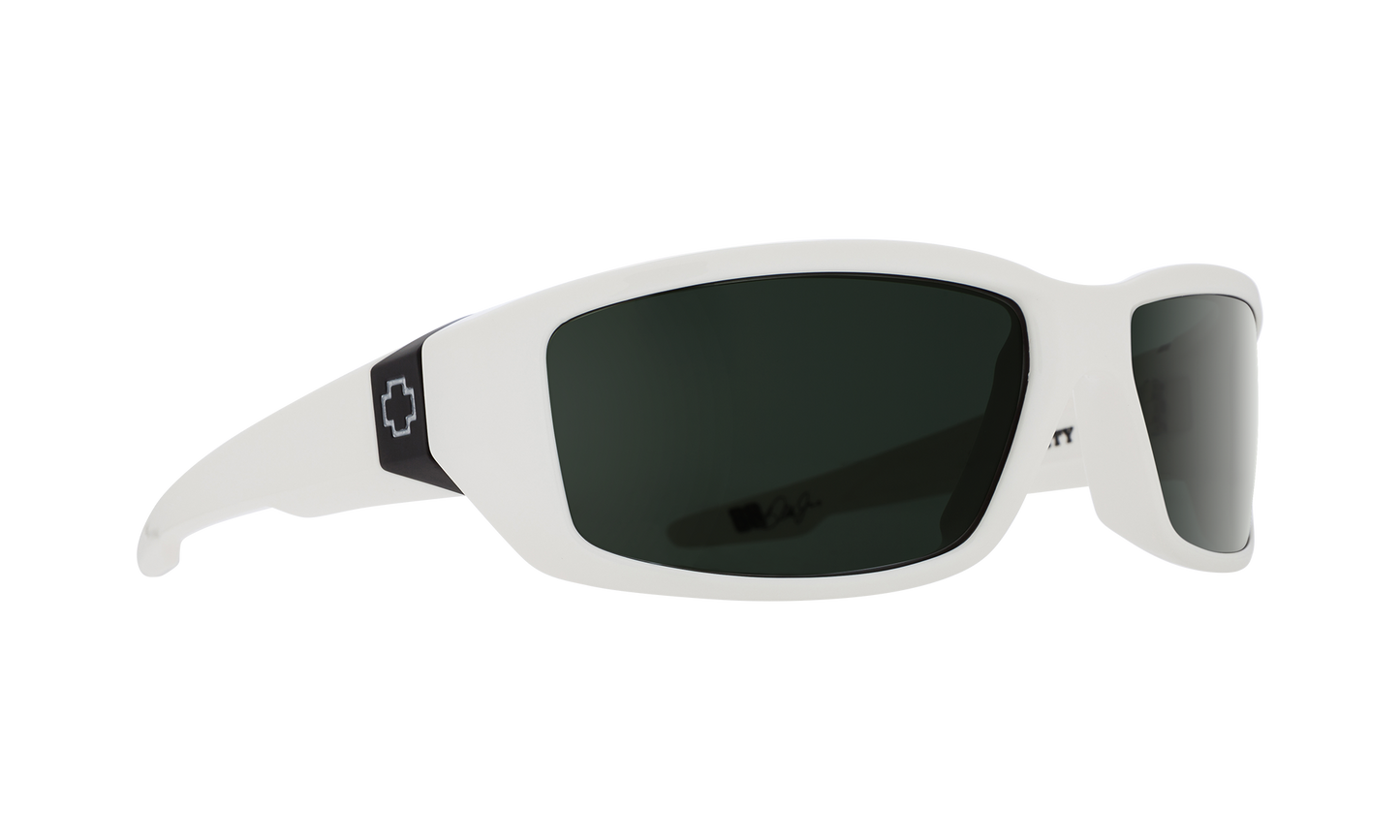SPY Dirty Mo Sunglasses  Happy Gray Green White  61-17-121