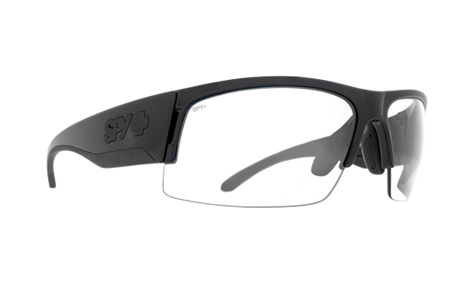 SPY Flyer Sunglasses  Clear Matte Black ANSI  74-16-128