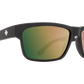 SPY Frazier Sunglasses  Happy Rose Polar with Green Gold Spectra Mirror Soft Matte Black  59-16-127
