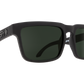 SPY Helm Sunglasses  Happy Gray Green Polar Soft Matte Black  57-18-140
