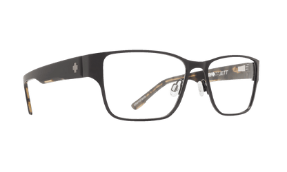 SPY JETT Eyeglasses  Clear Matte Black/Black Tiger  a clean 54-17-145